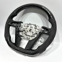 Volant sport en fibre de carbone noire et daim, motif football, personnalisé, vente directe, luxe, adapté pour Pontiac Holden VE G8