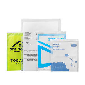 Sacs à fermeture éclair transparents givrés imprimés sur mesure avec logo pour le rangement et l'emballage de vêtements, fabriqués à Guangzhou - Product Image 3