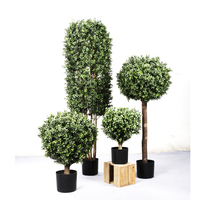 Plantes artificielles de haute qualité verdure Simulation Faux buis topiaire faux pins Plantas Artificiales extérieur intérieur déco