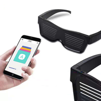 Lunettes intelligentes LED magiques, programmables par application, sans fil, BLE, lumineuses pour les fêtes