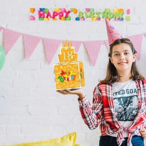 กล่องของขวัญ<span class=keywords><strong>เงิน</strong></span>แบบดึง<span class=keywords><strong>ออก</strong></span><span class=keywords><strong>ได้</strong></span> พร้อมการ์ด<span class=keywords><strong>เค้ก</strong></span>และลิ้นชัก<span class=keywords><strong>เงิน</strong></span>เซอร์ไพรส์ สำหรับเพื่อนและครอบครัวในงานวันเกิด - Product Image 5