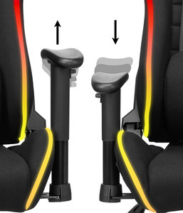 Fauteuil <span class=keywords><strong>de</strong></span> Gaming <span class=keywords><strong>Haut</strong></span> <span class=keywords><strong>de</strong></span> <span class=keywords><strong>Gamme</strong></span> en Gros, Chaise <span class=keywords><strong>de</strong></span> Course Réglable, Pivotante, Pliable, en Cuir Souple – Siège <span class=keywords><strong>Gamer</strong></span> <span class=keywords><strong>de</strong></span> Luxe avec LED - Product Image 5