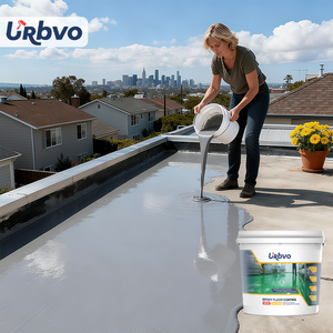 Revêtement de sol époxy autolissant sans solvant, certifié FDS, prix de gros, pour la rénovation et la décoration d'usines - Product Image 4
