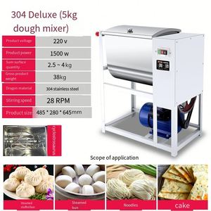 Electric Commercial Dough <b>Mixer</b> Stainless Steel Baking <b>Bread</b> Flour Spiral <b>Mixer</b> Pizza Dough <b>Mixer</b> Factory Direct Sale - Product Image 2