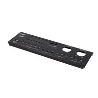 Façade métallique personnalisée pour amplificateur audio, usinée sur CNC, en aluminium, pour haut-parleur