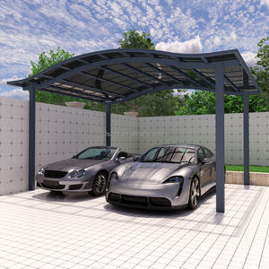 Kanopi Mobil Lipat Atap Datar dari Paduan Aluminium - Rangka Berlapis Bubuk Tahan Lama & Tahan Air & Layar Berlapis UV, Tempat Berteduh Mobil Tunggal Portabel - Product Image 2