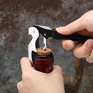 Ouvre-bouteille de <span class=keywords><strong>vin</strong></span> à vis en liège pour serveurs Clés à <span class=keywords><strong>vin</strong></span> Ouvre-bouteille de bière en acier inoxydable avec coupe-feuille dentelé - Product Image 6