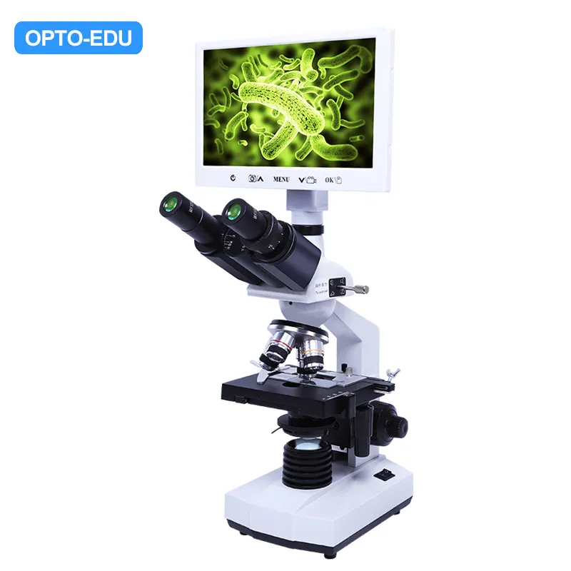 OPTO-EDU A33.5121-TH 7" LCD Biological and USB Portable Dual Lens Digital Microscope  2.0M
