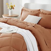 Ensemble de couette de luxe ultra doux toutes saisons taille Queen, motif uni, alternative au duvet, pour hôtel et maison (vente en gros)