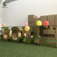 Lettre d'amour Simba Sign, fournitures de table pour mariage, lumières LED pour décorations de mariage - Métal imperméable et durable