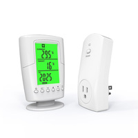 Termostato Inalámbrico Digital LCD Programable, Control Remoto, Enchufar y Usar, 230V AC, Electrodomésticos