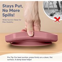 Vente en gros de 6 pièces sans BPA ensemble d'alimentation pour bébé en silicone écologique forte aspiration assiette divisée bol ustensiles à prise facile fabrication de fourchettes