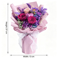Buket Mawar Abadi BH - Hadiah Hari Valentine, Pernikahan, Ulang Tahun dengan Pilihan Warna Kustom