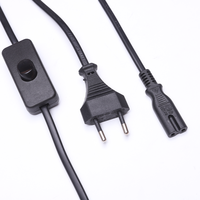 Câble d'alimentation européen DIY en tissu avec interrupteur, douille E27 en bakélite avec anneau de suspension pour abat-jour