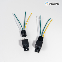 Relé Automotriz de 4 Pines, 12V, 40A, con Arnés de Cables y Conector para Automóvil, Camión, Motocicleta, Barco