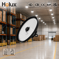 Lumière LED UFO pour entrepôt industriel 4000K, garantie 7 ans, 200 lm par W, Liteon 5050 LED, lentille PC, IP65, IK08, 80W, 100W, 120W