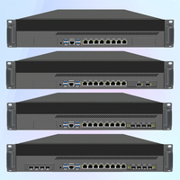 Serveur 2U Rackmount avec 8 ports LAN 2.5G, 2, 4, 8, 10G, 25G, 100G SFP/SFP+, LGA 1700, processeurs I3, I5, I7, I9, OpenSense, Mikrotik, 96 Go DDR5, ISP, B760, pare-feu Pfsense