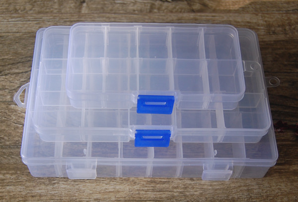 Fishing Tackle Box - Organize with 10, 15, or 24 Grids
