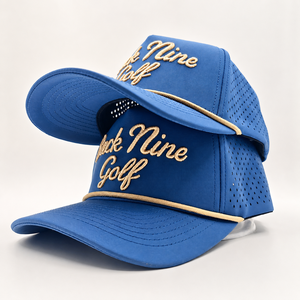 Casquette de golf imperméable à 5 panneaux, logo brodé personnalisé, faible MOQ, OEM, perforations laser, performance innovante - Product Image 2