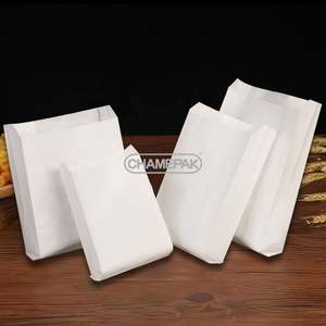 Custom Printing Eco-Friendly <b>Biodegradable</b> Disposable Food Coated Oil-proof Kraft Paper Bags for Snack Fried Chicken French - Product Image 6