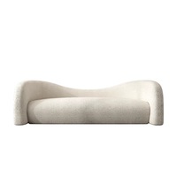 Sofá Moderno Creativo para Sala de Estar con Diseño Curvo, Sofá Modular y Juego de Mesa de Centro, Muebles Adecuados para Lobby de Hotel y Sala de Estar