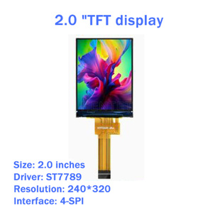Hentet Nieuw 2 inch LCD-scherm TFT LCD-scherm ST7789 Seriële poortscherm 240x320 pixels LCD - Product Image 3