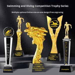Trofeo de Resina para Competición de Natación, Personalizado para Deportes, Juegos Infantiles, Nado de <span class=keywords><strong>Espalda</strong></span>, Nado Libre, Medalla de Campeón de Buceo de Invierno - Product Image 3