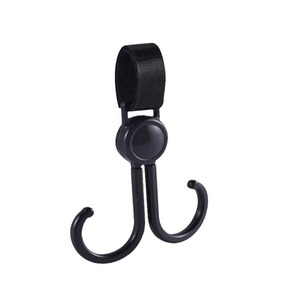 Double <b>Hook</b> Helmet Holder Black <b>Plastic</b> Universal Motorcycle Front <b>Hook</b> For Electric Bikes And Motorcycles - Product Image 1