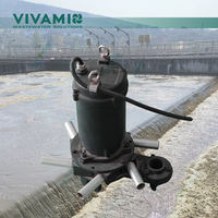 Pompes centrifuges submersibles auto-amorçantes à jet, à haute et basse vitesse, pour l'aération micro-bulles des eaux usées