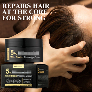 KORMESIC Crème de massage capillaire à la biotine 100g, produits de croissance des cheveux, soin bio anti-démangeaisons, réparation des dommages, anti-chute de cheveux - Product Image 4