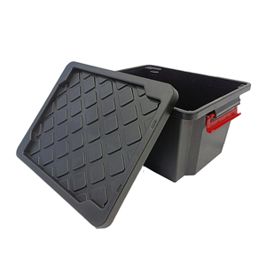 Heavy Duty impermeable 80L 6,6 galones PP almacenamiento de herramientas grandes caja resistente de plástico con tapa 25L - Product Image 2