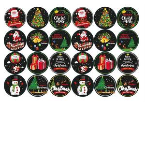 Stock Ready Christmas Cardinal Bird Stickers Calcomanías adhesivas personalizadas a granel Holiday Nature - Product Image 2
