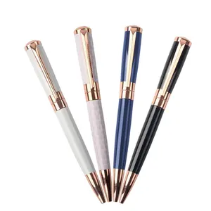 Wholesale high quality metal pen by factory with fine writing pens ballpoint pens with custom logo