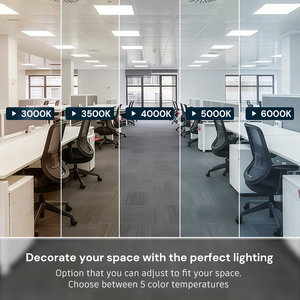 600x600mm 40W High CRI Recessed Backlit LED <b>Panel</b> <b>Light</b> Flat <b>Panel</b> Ceiling <b>Light</b> for Commercial Office Supermarket Hospital - Product Image 2