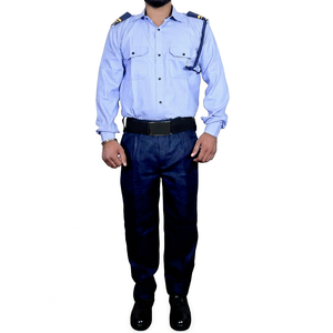 Uniforme de sécurité pour hommes à manches longues et boutonnées, personnalisé, haute qualité, faible MOQ, nouveau style, étiquettes OEM, polyester/coton, 2025 - Product Image 1