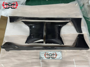 विज्ञापन शैली शुष्क कार्बन फाइबर साइड बम्पर साइड स्कर्ट स्प्लिटर फेंडर टोयोटा सुप्रा ए 90 ए 91 mk5 बॉडी किट - Product Image 6