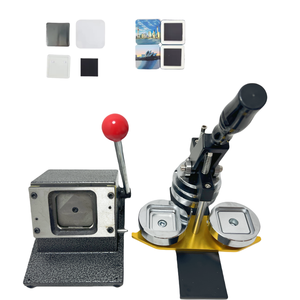 Tùy Chỉnh Ảnh Tủ Lạnh 50*50Mm 2*2 Inch Vuông Tủ Lạnh Nam Châm Nhà Sản Xuất Máy Kit Giấy Cắt Tủ Lạnh Nam Châm Vật Liệu Nút Máy - Product Image 1