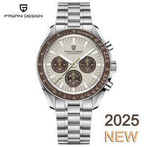 PAGANI DESIGN PD-1701 V5 Moon Orologi da Uomo di Lusso, <span class=keywords><strong>Orologio</strong></span> al Quarzo di Alta Gamma, Cronografo Impermeabile Sportivo in Acciaio Inossidabile - Product Image 1