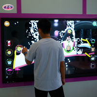Peralatan Atraksi Digital Interaktif Layar Sentuh Edukatif Sistem Permainan Interaktif Puzzle Anak untuk Toko Serba Ada