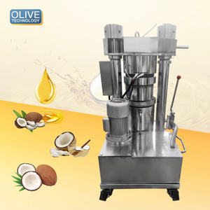 Machine d'extraction hydraulique à froid d'huile de noix de coco automatique, acier inoxydable, ensemble de traitement à haute productivité - Product Image 1