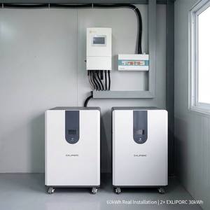Exliporc 600Ah แบตเตอรี่พลังงานแสงอาทิตย์แยก30kWh พลังงานสูง LiFePO4 51.2V BMS พร้อมกระป๋องสื่อสารรับประกัน5ปี8000อายุการใช้งาน - Product Image 2