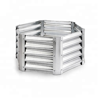 Kit en acier de lits de jardin surélevés galvanisés rectangulaires pour patio de légumes, de fleurs et d'herbes aromatiques