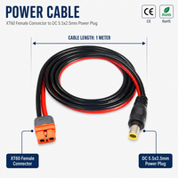 XT60 Buchse auf DC 5.5x2.5mm Stromkabel 12AWG Silikonkabel für FPV-Brillen Monitor Ladestation B2B Großhandel