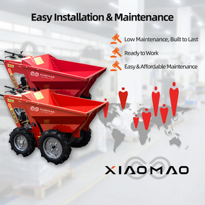 รถตักล้อยางขนาดเล็ก เครื่องยนต์เบนซิน 250 ซีซี แบบใช้มือบังคับ พร้อมรถดัมพ์ขนาดเล็ก สำหรับส่งออก รับประกัน 1 ปี - Product Image 4