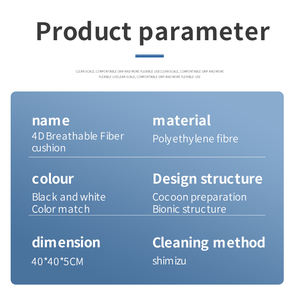 Materasso medico eco-friendly 4D arieggiare in fibra polimerica cuscino di facile pulizia cuscino <span class=keywords><strong>air</strong></span> Mesh per una seduta confortevole - Product Image 4
