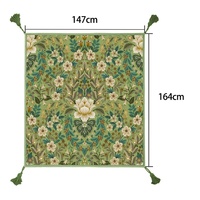 Matelas pliable imperméable extérieur de conception de logo de client de tapis de pique-nique de fleur rouge avec le sac