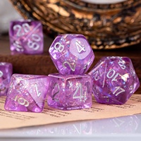 Ensemble de dés RPG personnalisables Udixi avec logo, en résine polyédrique, pour Dungeons and Dragons, avec papier coloré et design personnalisé
