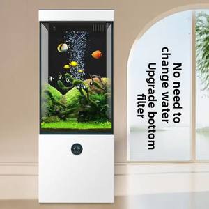 <span class=keywords><strong>ตู้</strong></span><span class=keywords><strong>ปลา</strong></span>ทรงสี่เหลี่ยมคริสตัล<span class=keywords><strong>ใส</strong></span>พิเศษพร้อมตู้เก็บของในตัวและระบบกรองภายนอกอัจฉริยะ แนวตั้ง สำหรับห้องนั่งเล่น - Product Image 3