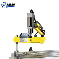 Équipement de taraudage intelligent, machine de taraudage automatique avec rotation à 360° °   Moteur servo à bras rotatif pour écran tactile d'atelier métallique pour le filetage