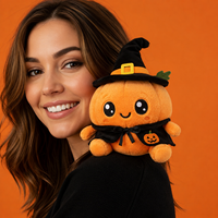 Peluche Mascotte Diable d'Halloween Personnalisée à Porter sur l'Épaule, Adorable Poupée en Peluche pour les Événements de Bonbons ou Farces